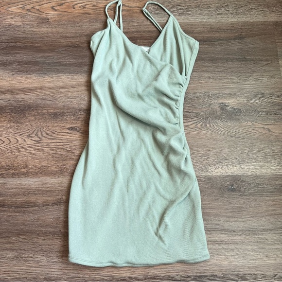 Garage Green Bodycon Dress - Picture 1 of 3